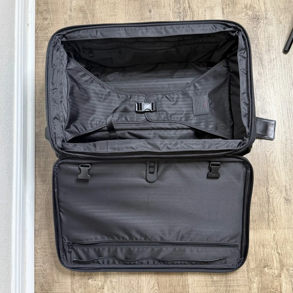 TUMI Alpha Ballistic Nylon Expandable 2-Wheel Rolling Carry On Suitcase Black